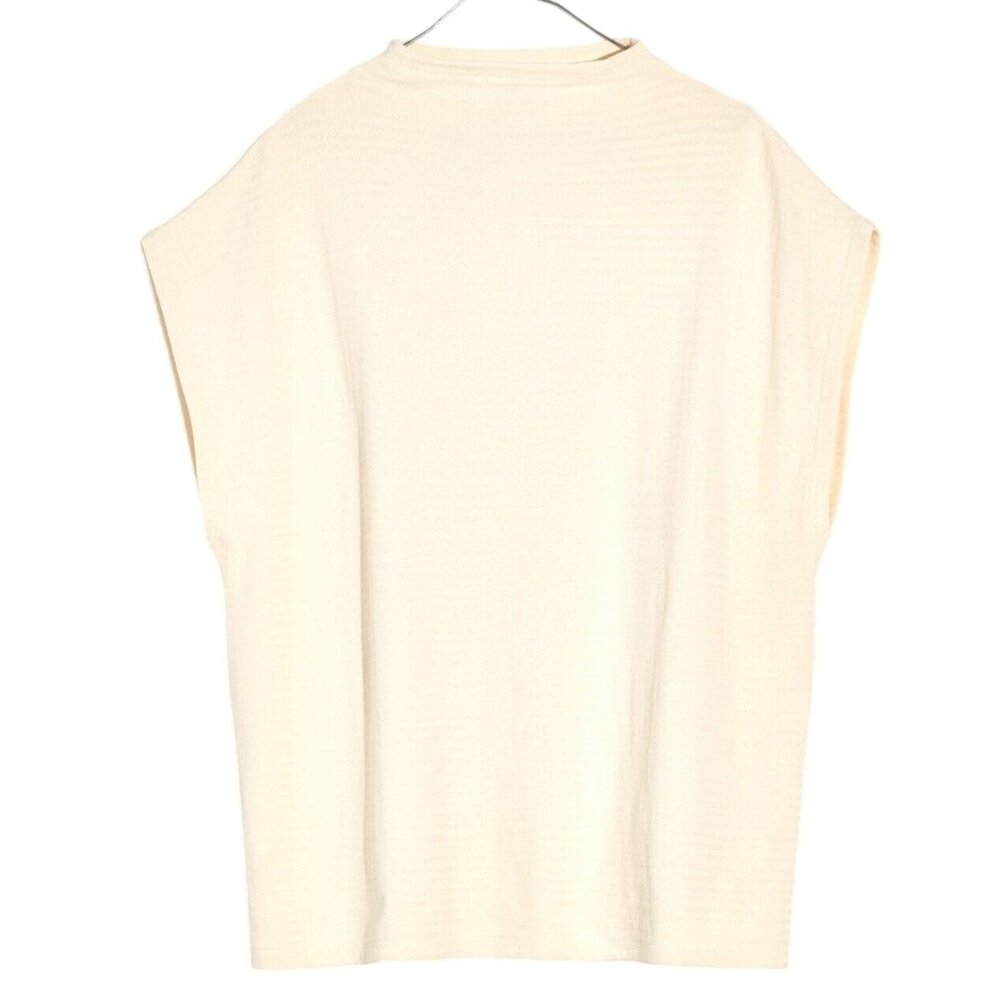 Madewell Oversized Funnelneck Tunic Top X-Large XL Antique Cream NG561